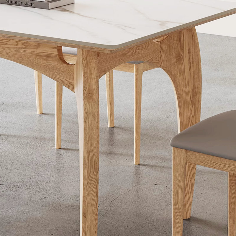 Animoe D Furniture Wood color ash wood small rectangular dining